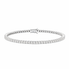 925 Silver Tennis Bracelet - Pure White Background
